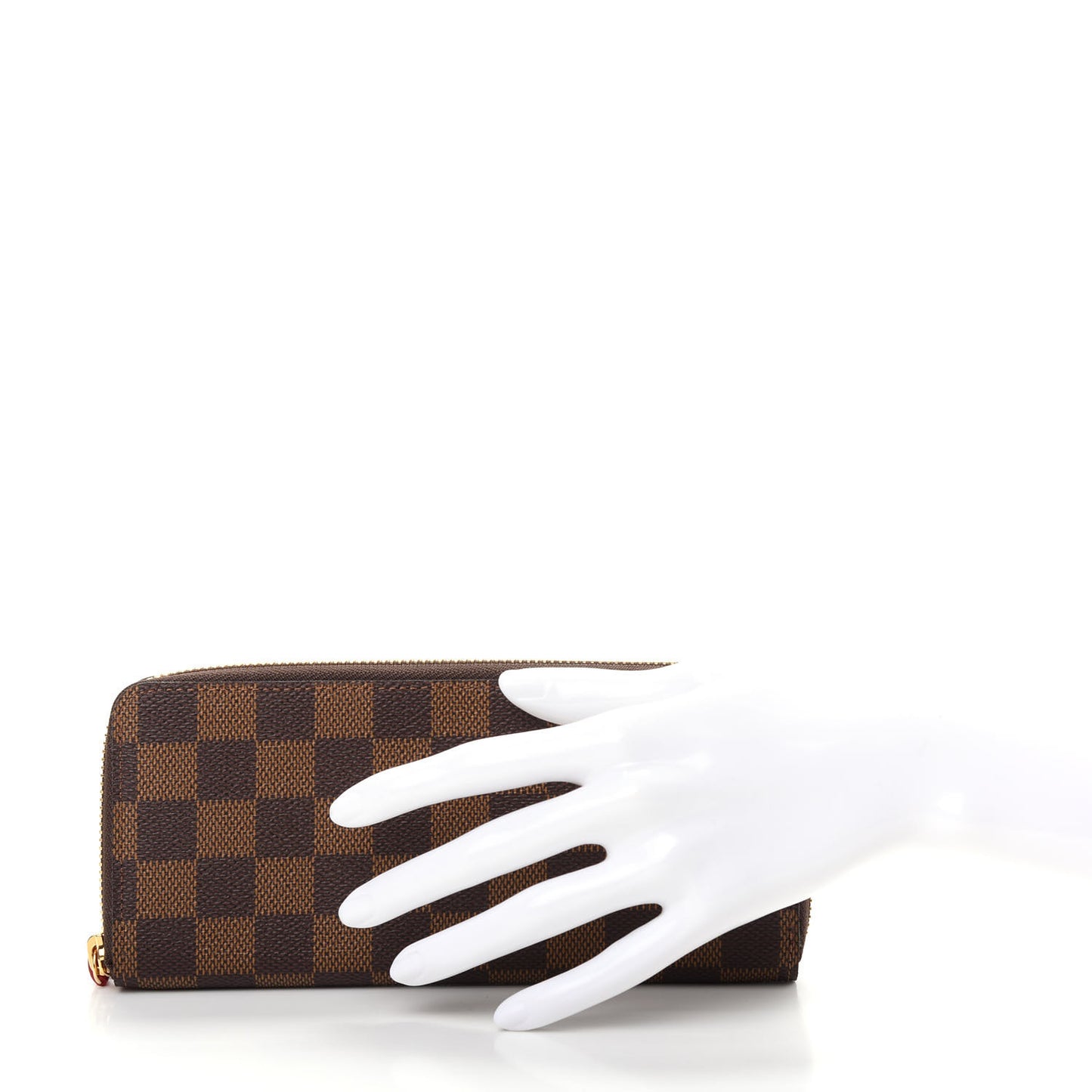 Damier Ebene Clemence Wallet Cherry