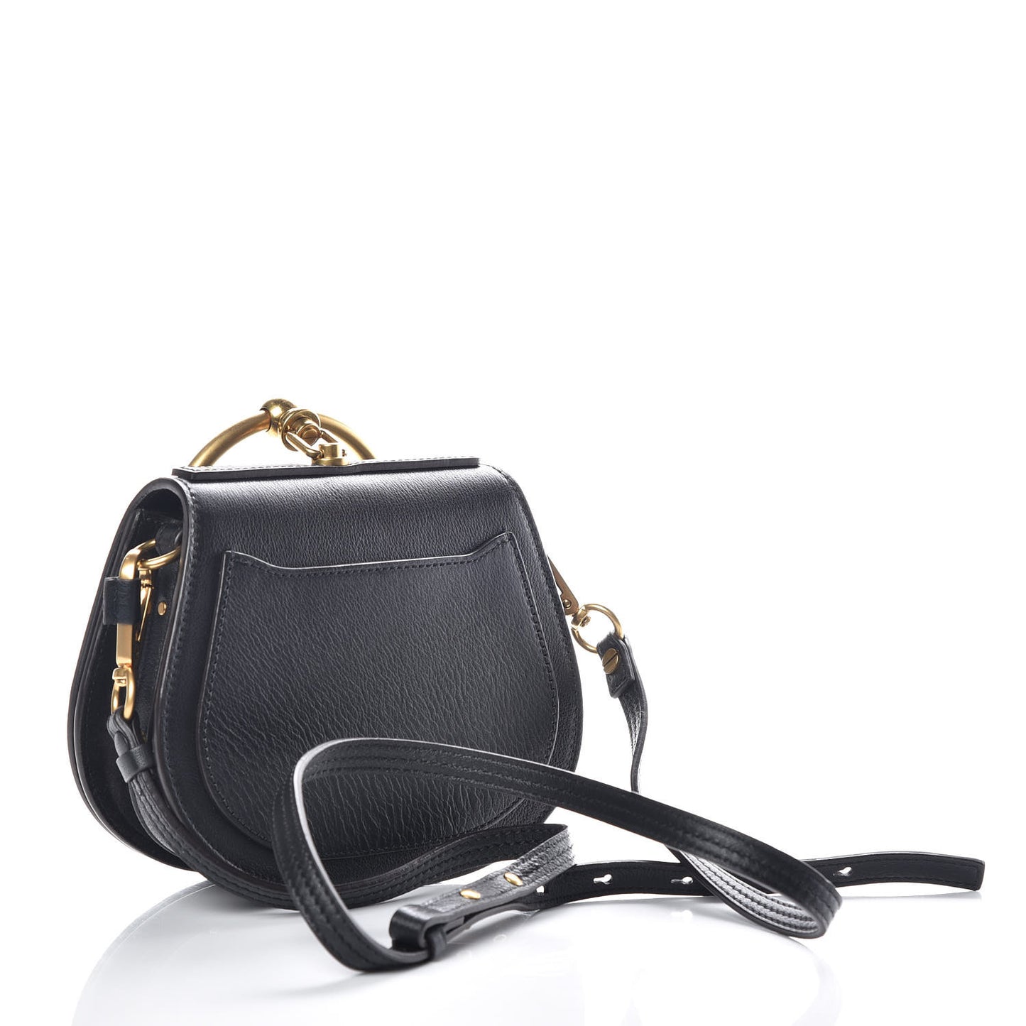 Calfskin Small Nile Bracelet Bag Black