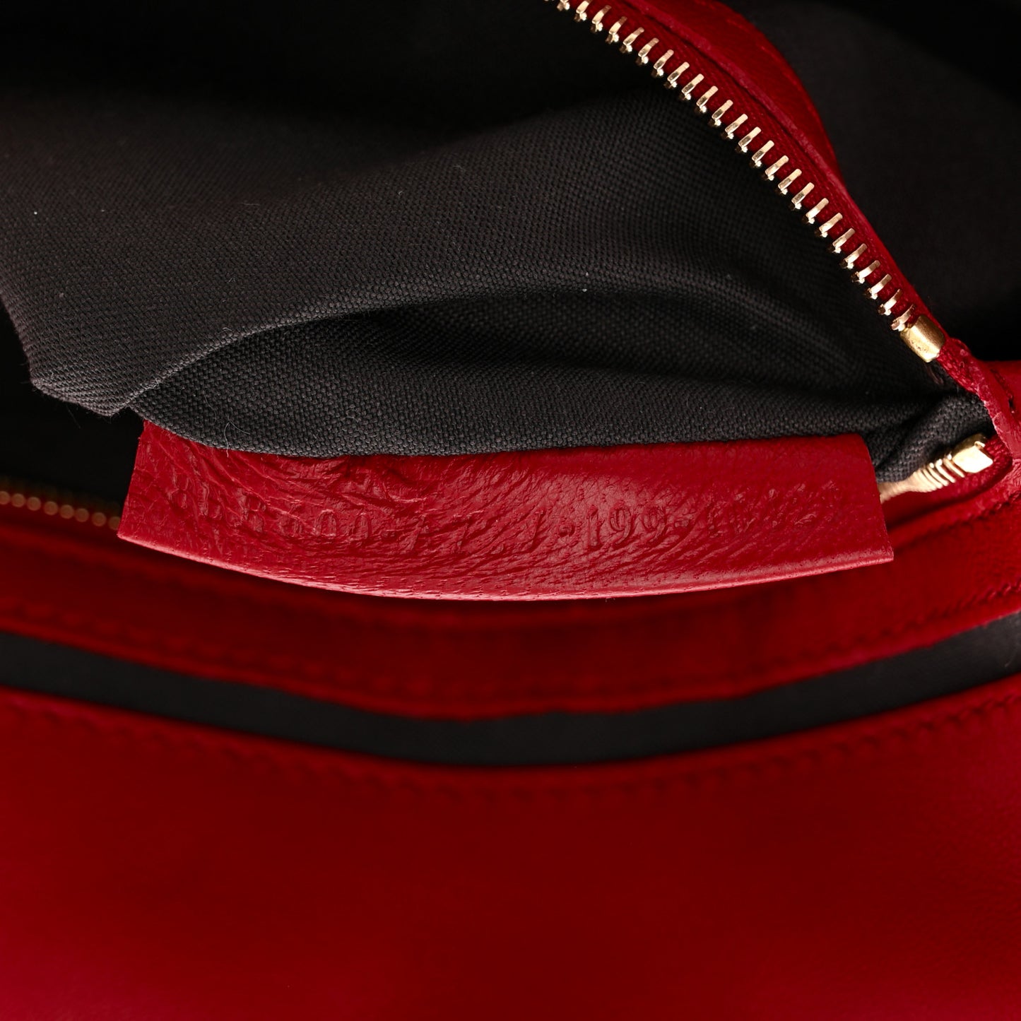Nappa FF 1974 Embossed Baguette Fragola