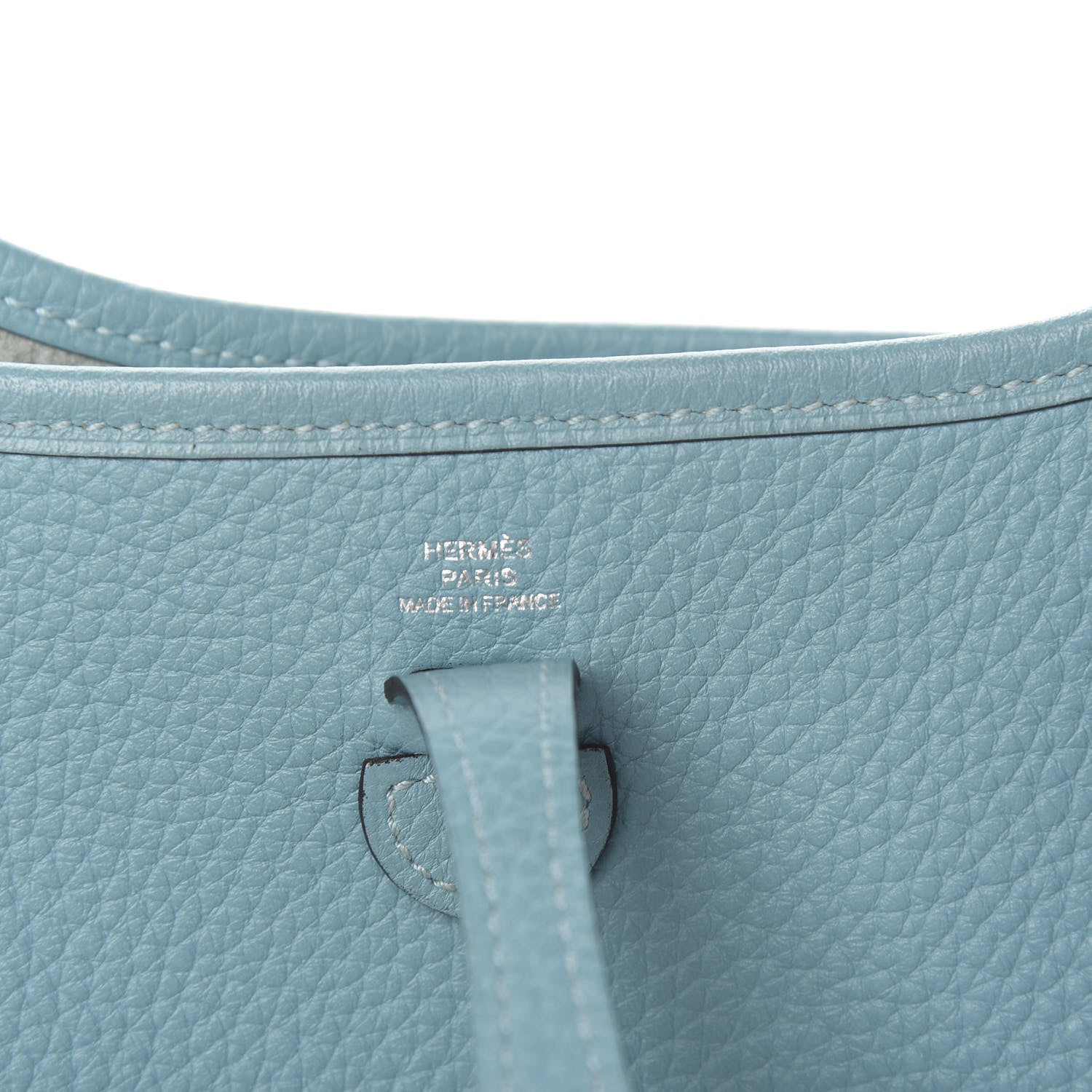 Hermes Taurillon Clemence Evelyne TPM Bleu Saint Cyr Orange Poppy 5 of 10
