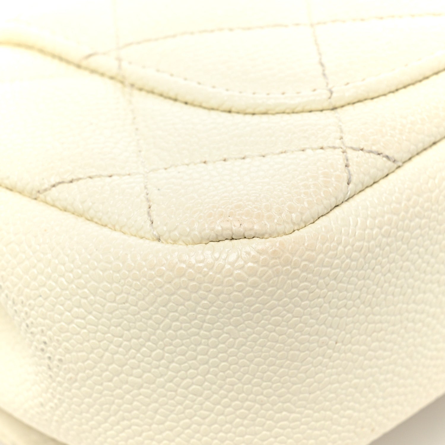 Chanel Caviar Quilted Chain Melody Waist Belt Bag White 10 of 16