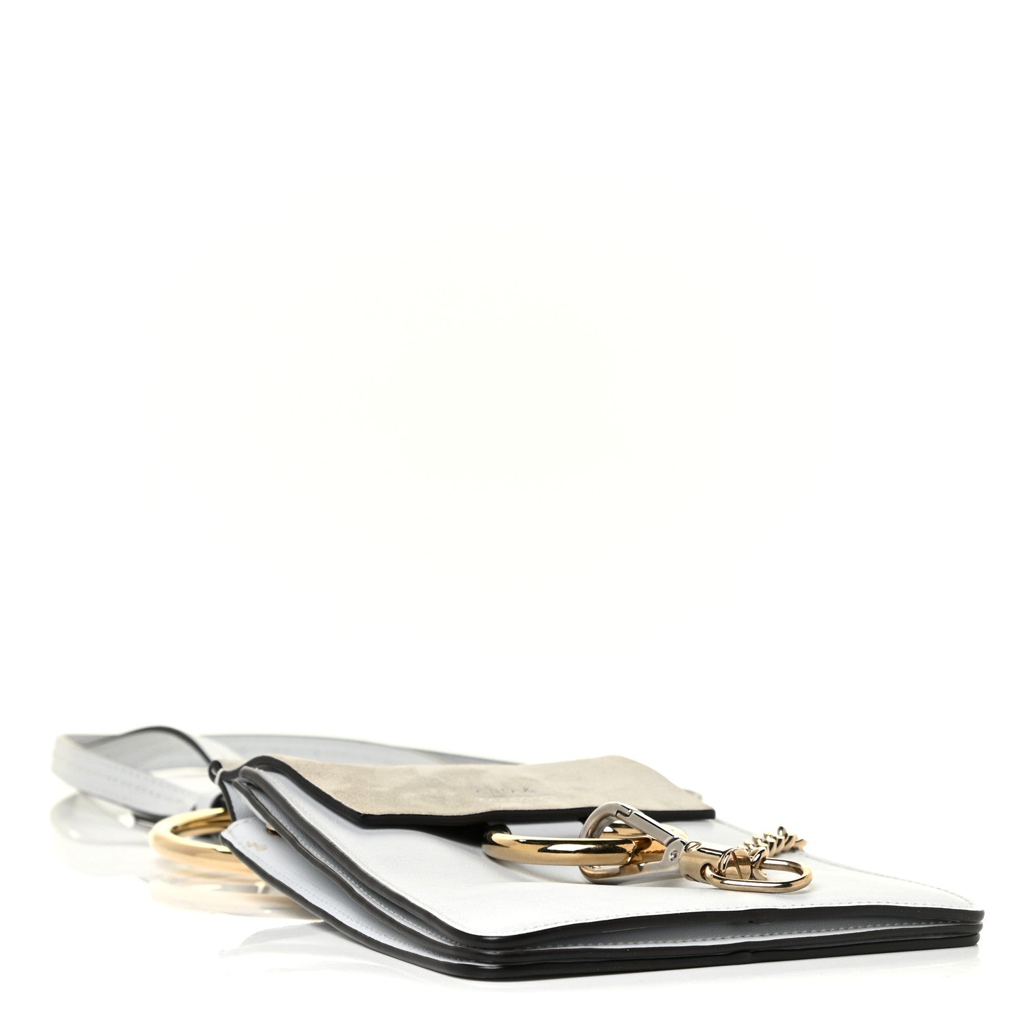 Chloe Suede Calfskin Mini Faye Bracelet Bag Airy Grey 4 of 12