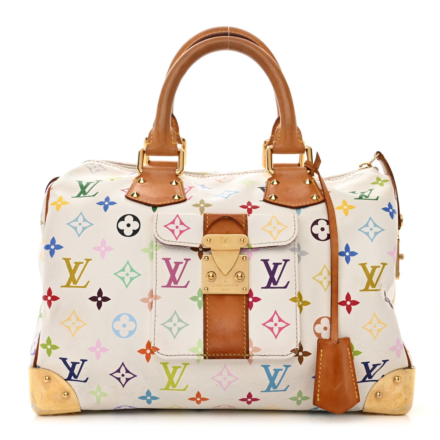 Monogram Multicolor Speedy 30 White