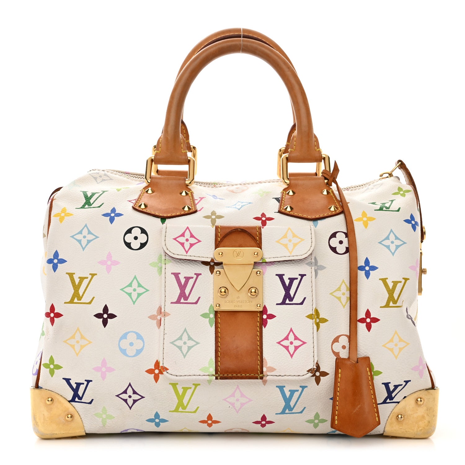 Louis Vuitton Monogram Multicolor Speedy 30 White 1 of 9