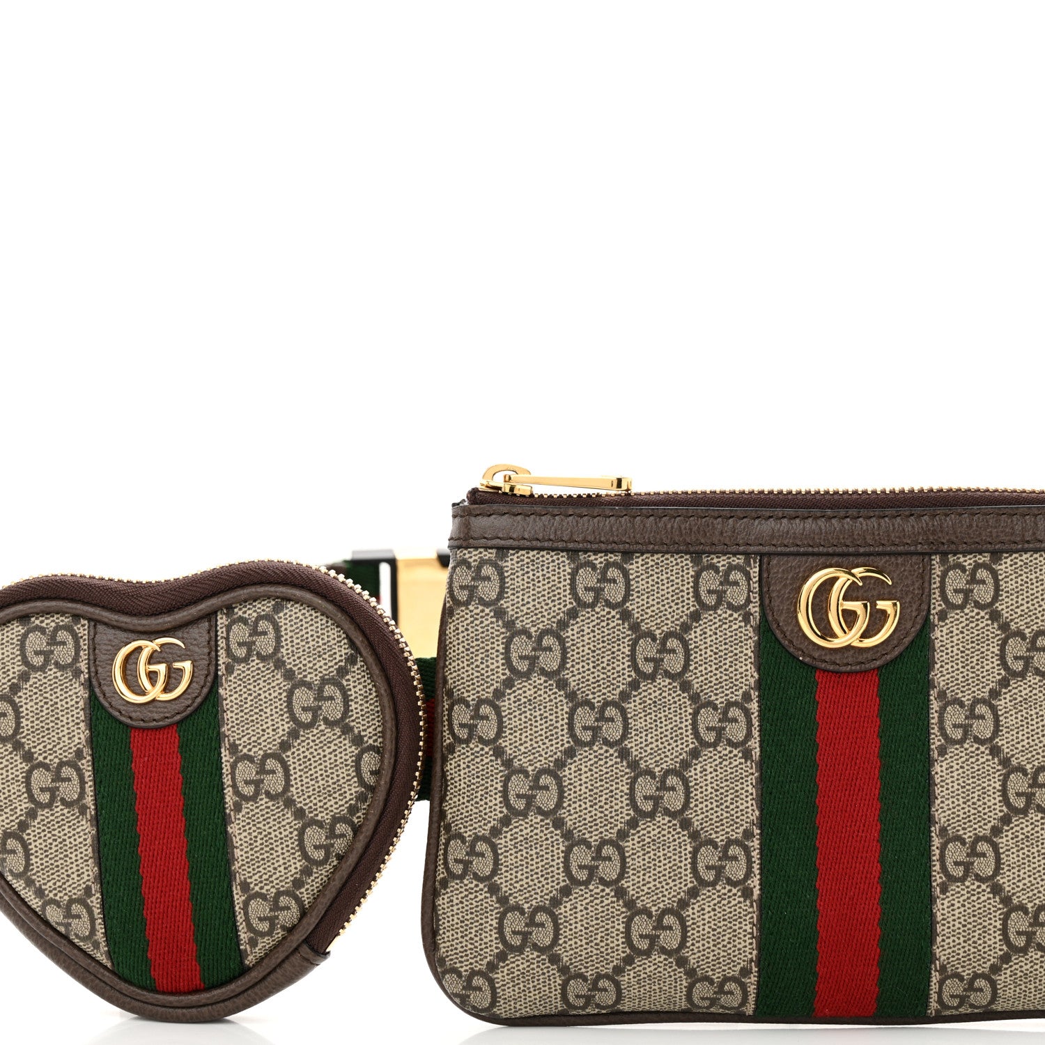Gucci GG Supreme Monogram Web Ophidia Utility Belt Bag 85 34 Beige Ebony New Acero 8 of 11