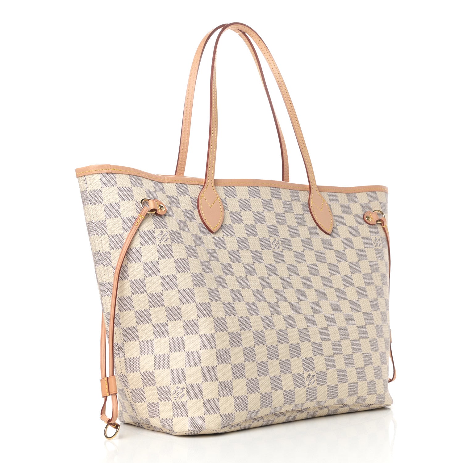Louis Vuitton Damier Azur Neo Neverfull MM Rose Ballerine 3 of 11
