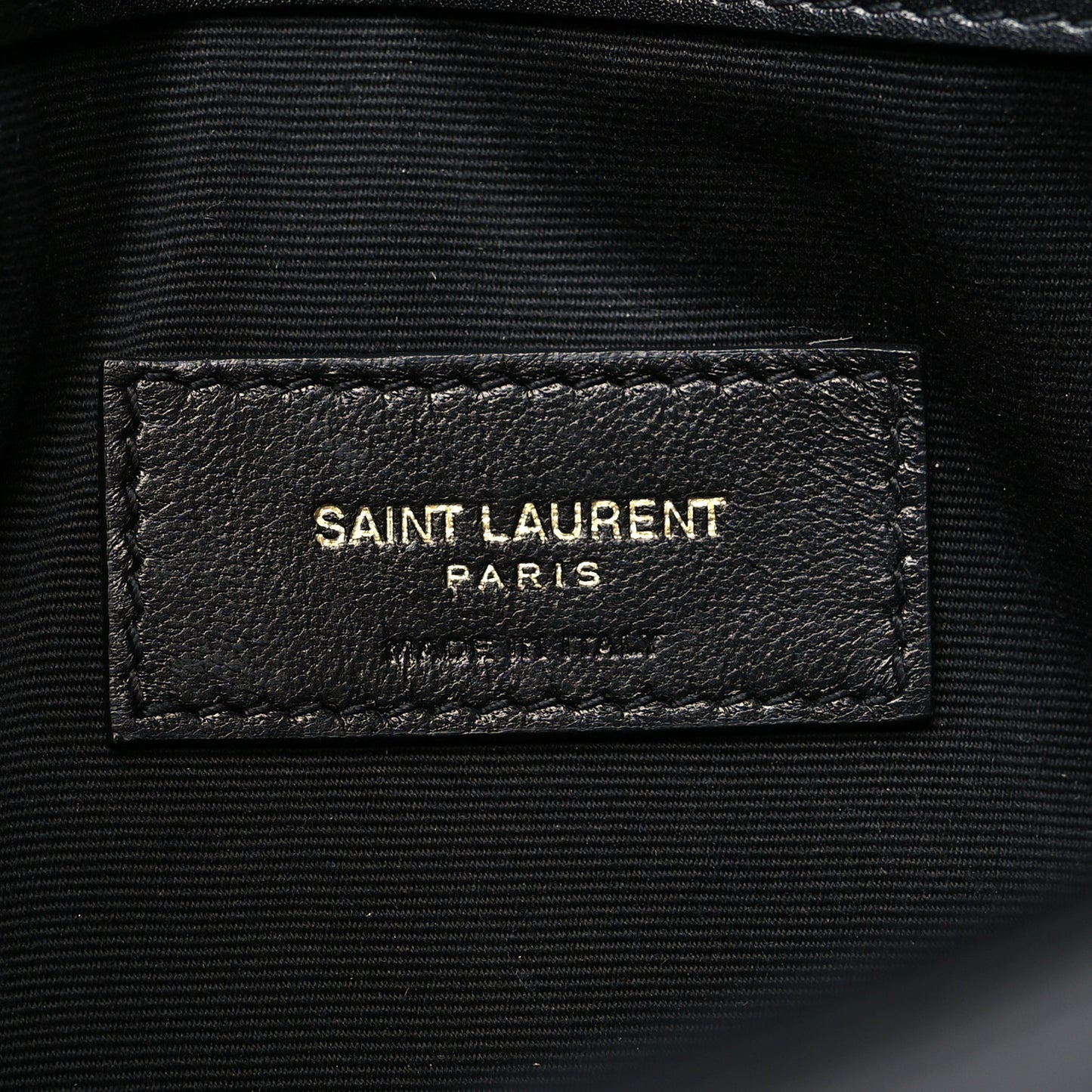 Patent Calfskin Monogram Uptown Clutch Black