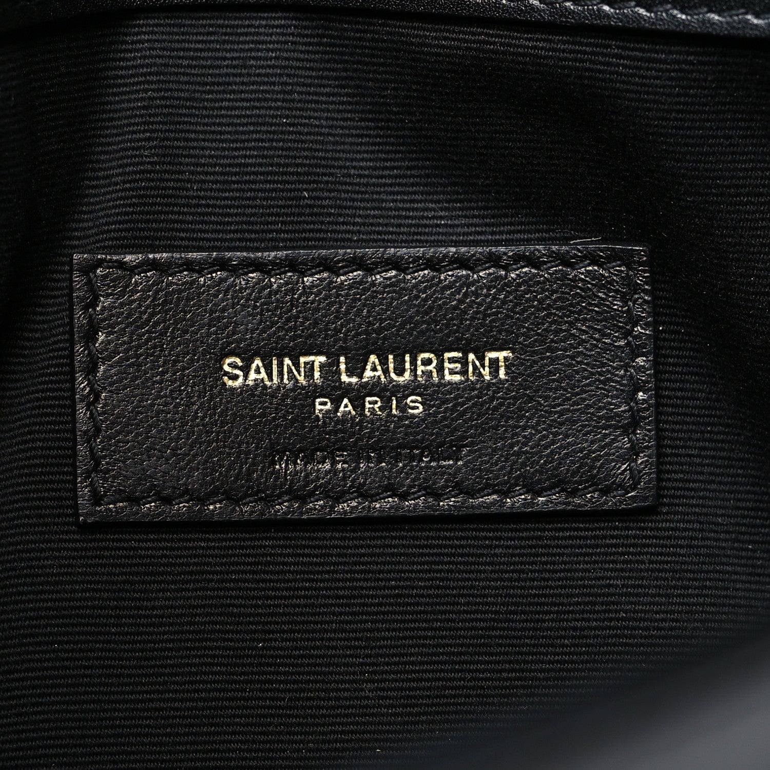 Saint Laurent Patent Calfskin Monogram Uptown Clutch Black 6 of 12