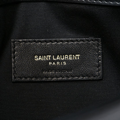 Saint Laurent Patent Calfskin Monogram Uptown Clutch Black 6 of 12