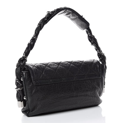 Chanel Distressed Lambskin Small Lady Braid Flap Black 3 of 13