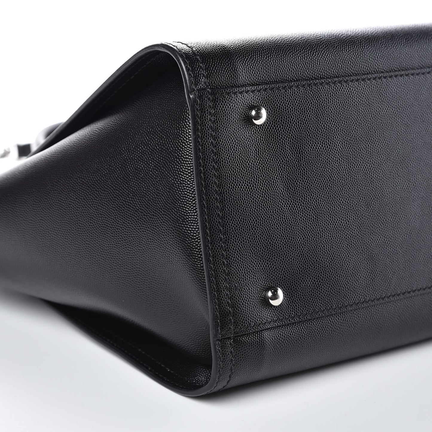 Caviar Small Studded Deauville Tote Black
