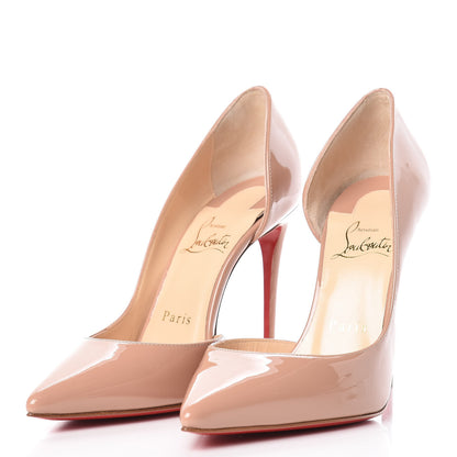 Christian Louboutin Patent Iriza 100 Pumps 36.5 Nude 3 of 9