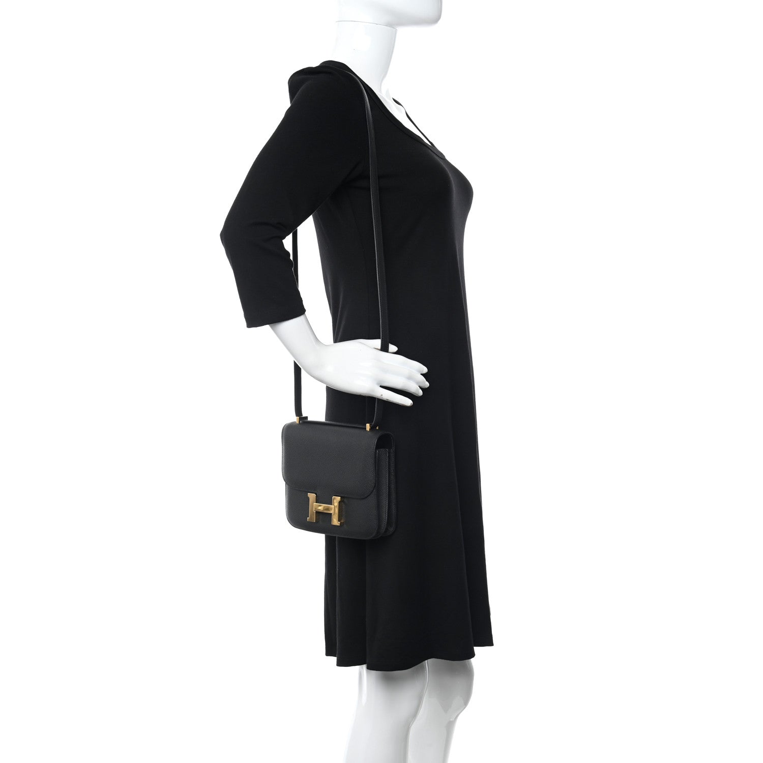 Hermes Epsom Constance 18 Black 2 of 12