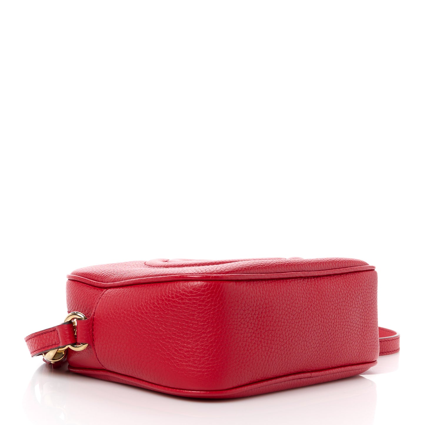 Pebbled Calfskin Small Soho Disco Bag Tabasco Red