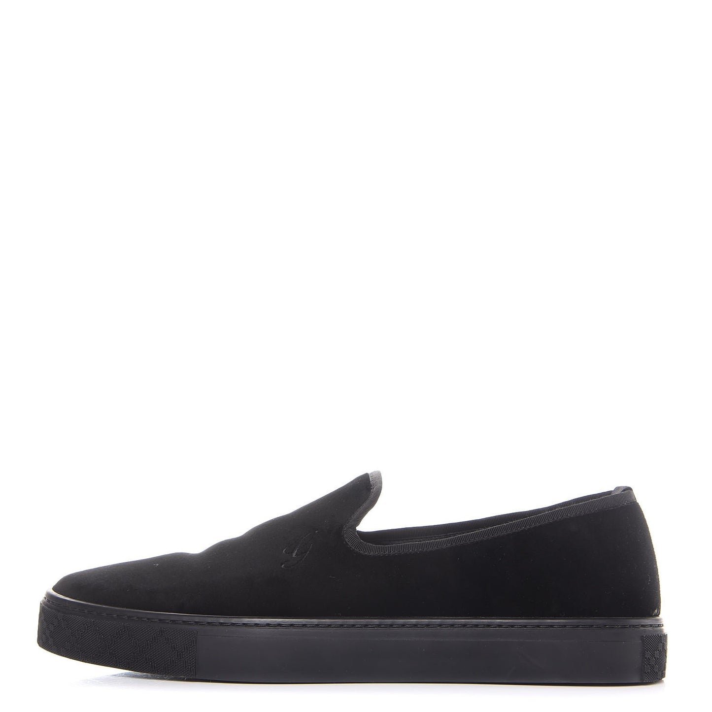 Velvet Mens Slip On Sneakers 9.5 Black