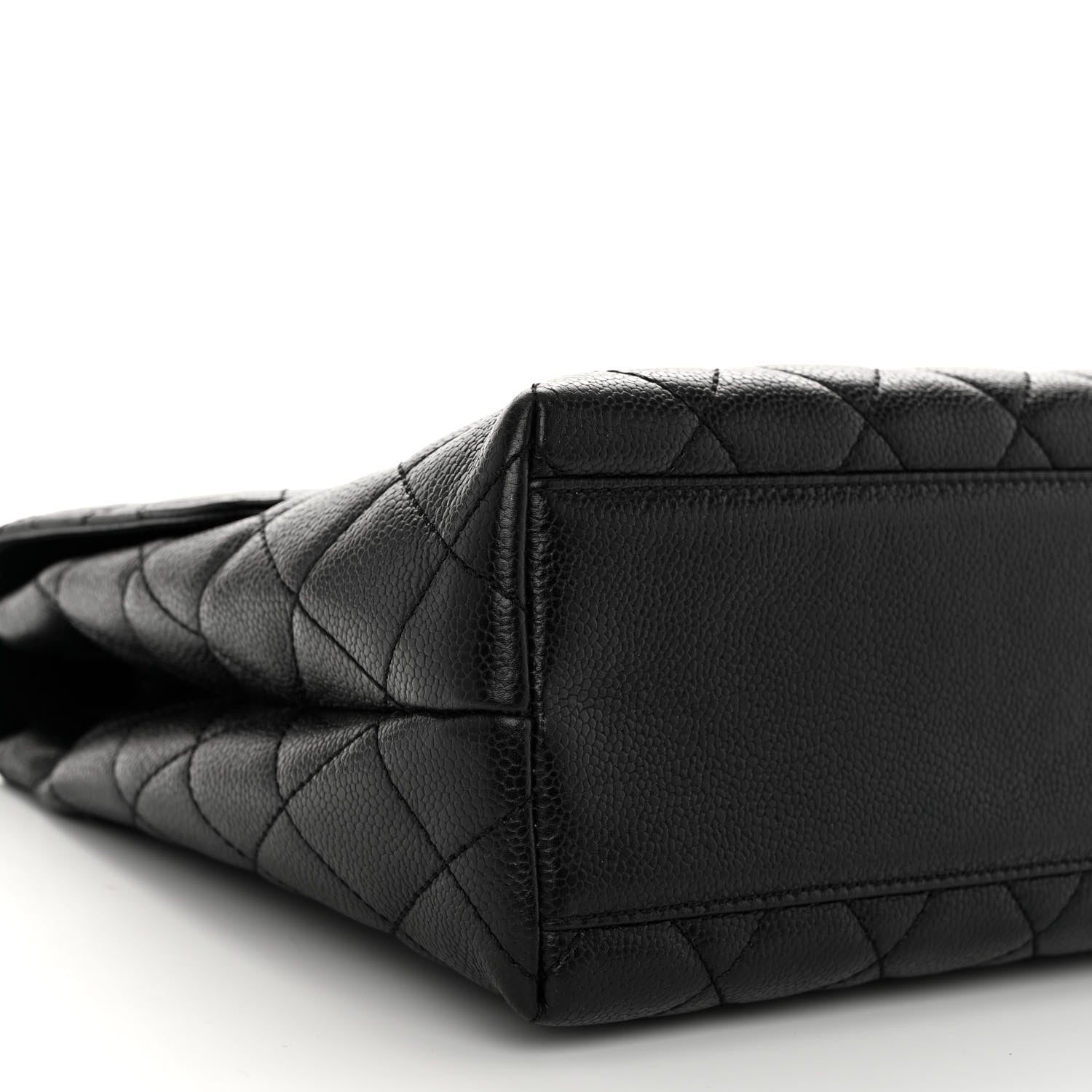 Chanel Caviar Quilted Jumbo Kelly Flap Black 10 of 12