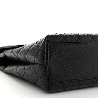 Chanel Caviar Quilted Jumbo Kelly Flap Black 10 of 12