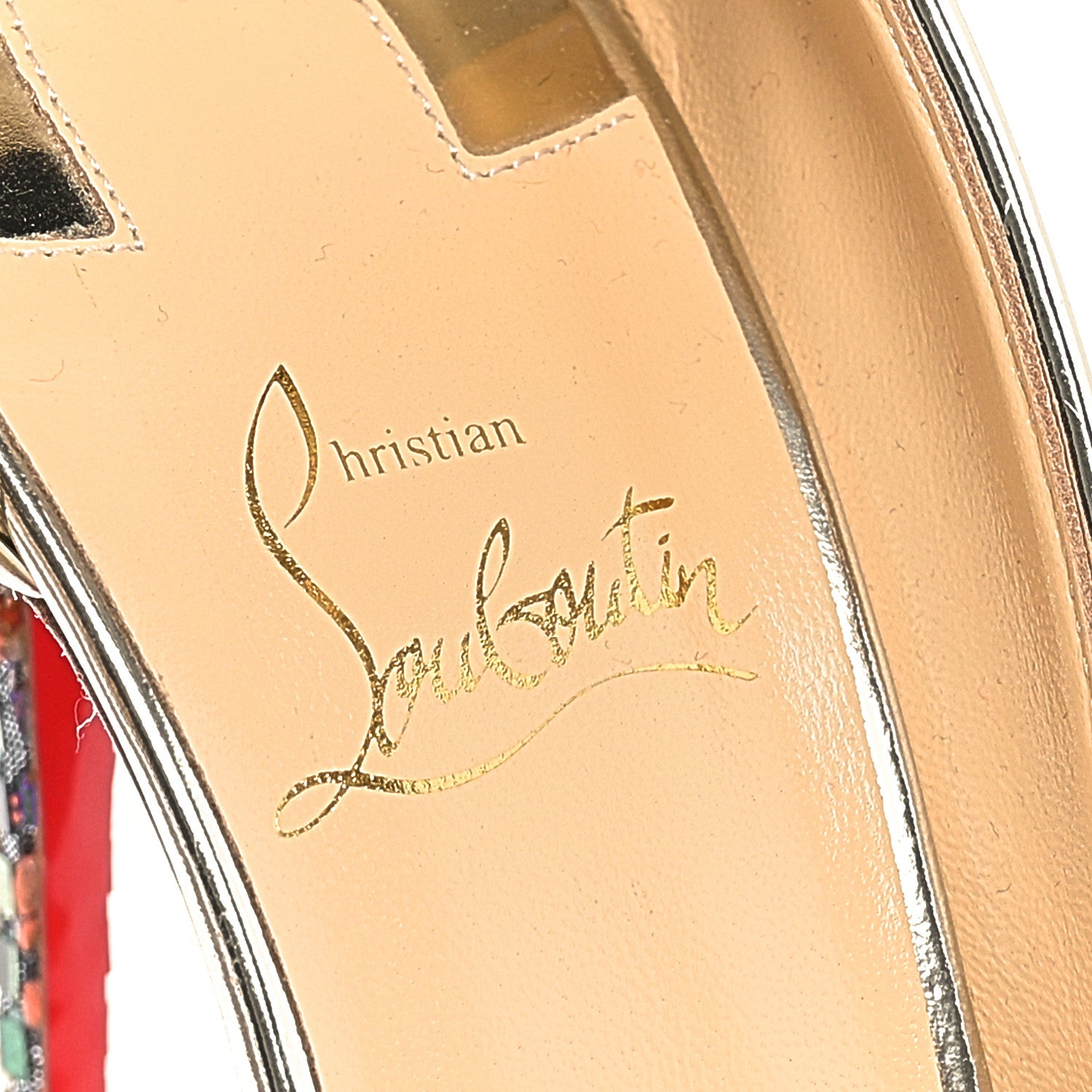 Christian Louboutin Tresse Vitraux Specchio Iriza 100 Pumps 38.5 Multicolor Silver 8 of 9