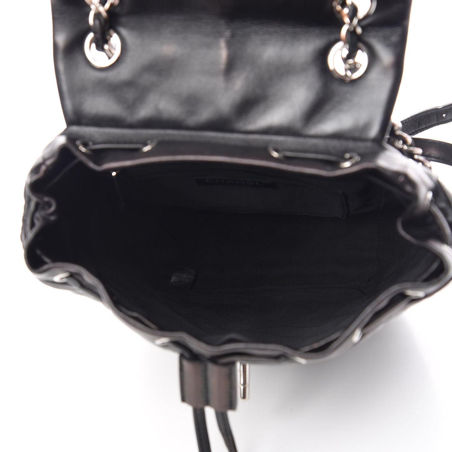 Calfskin Quilted Small Urban Spirit Backpack Black
