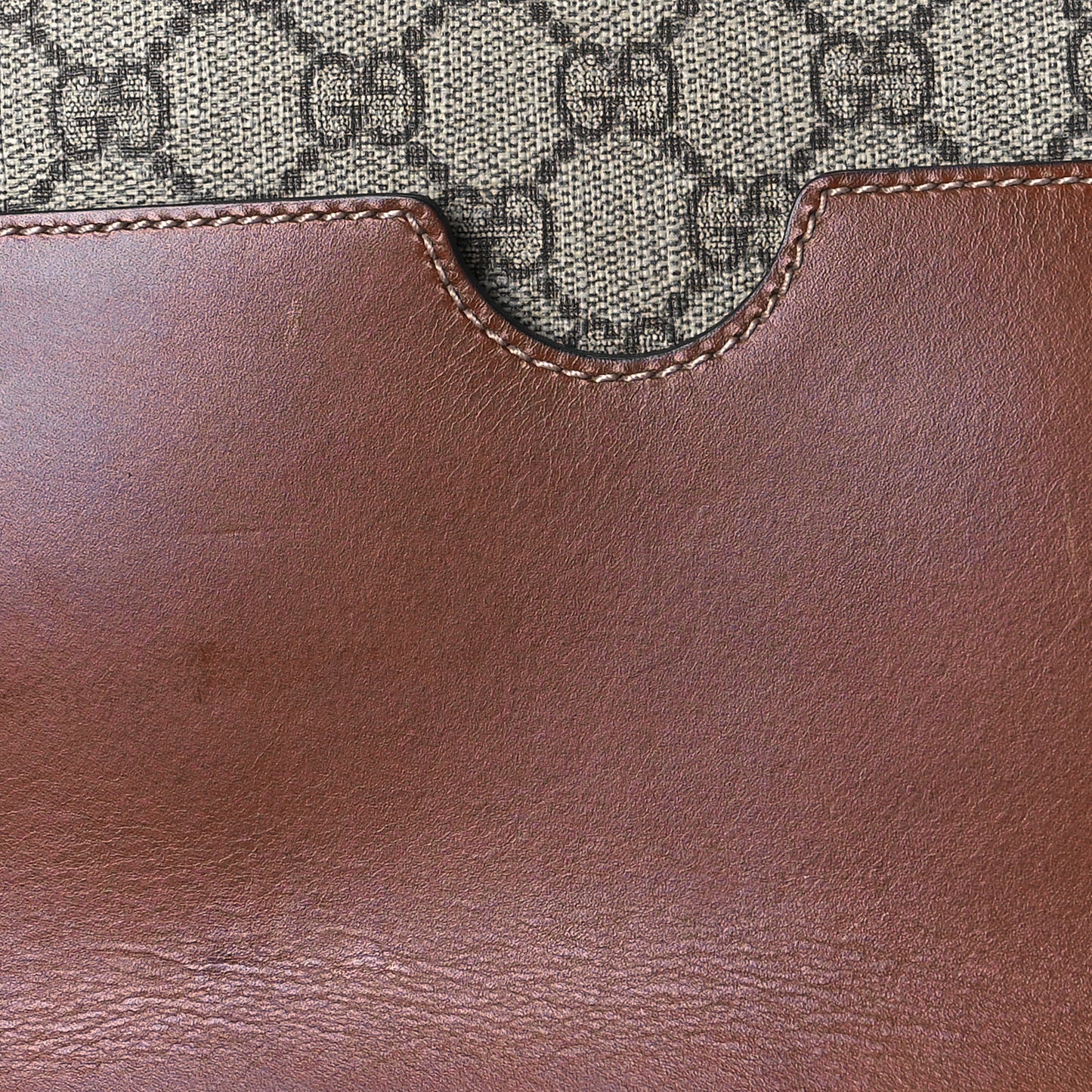 GG Supreme Monogram Linea A Hobo Brown
