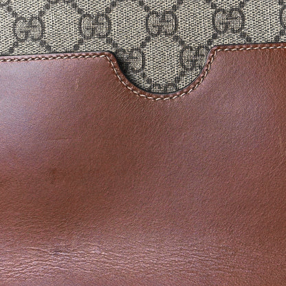 Gucci GG Supreme Monogram Linea A Hobo Brown 10 of 13