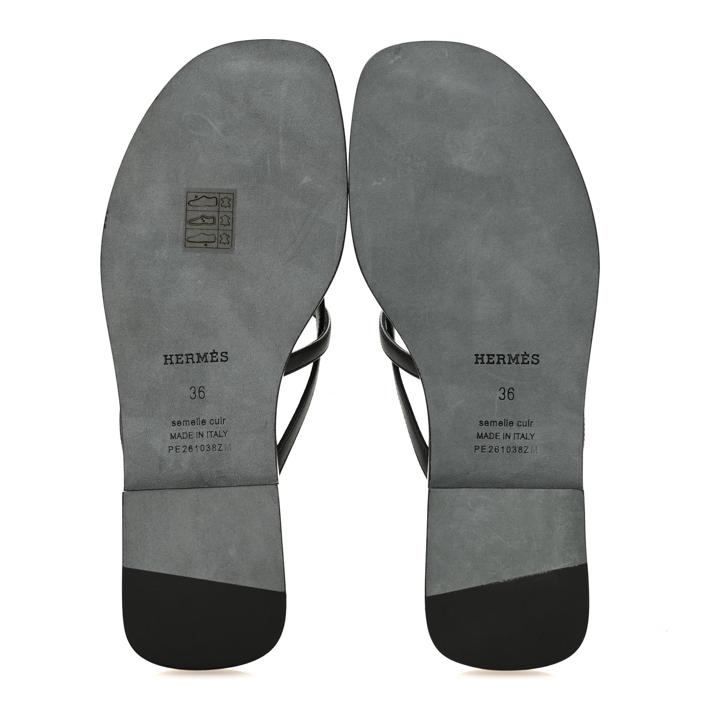 Calfskin Miss Sandals 36 Black