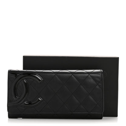 Chanel Calfskin Quilted Cambon Long Double Wallet Black 15 of 15