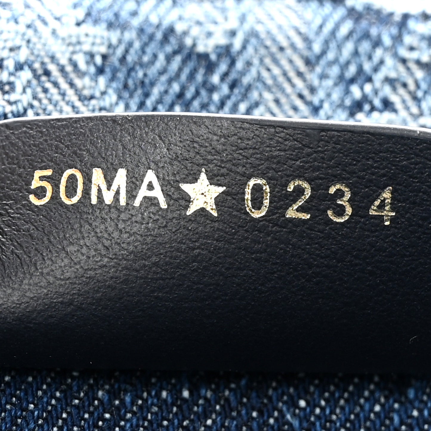 Oblique Denim Medium Book Tote Blue