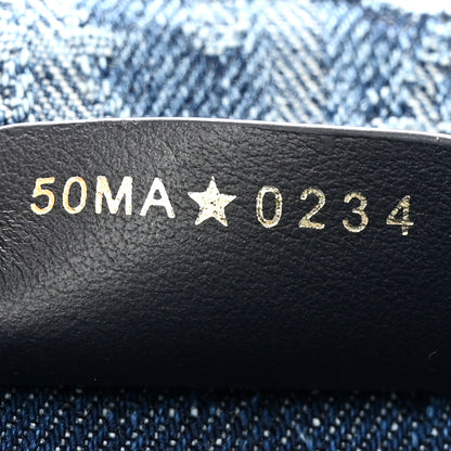 Christian Dior Oblique Denim Medium Book Tote Blue 7 of 10