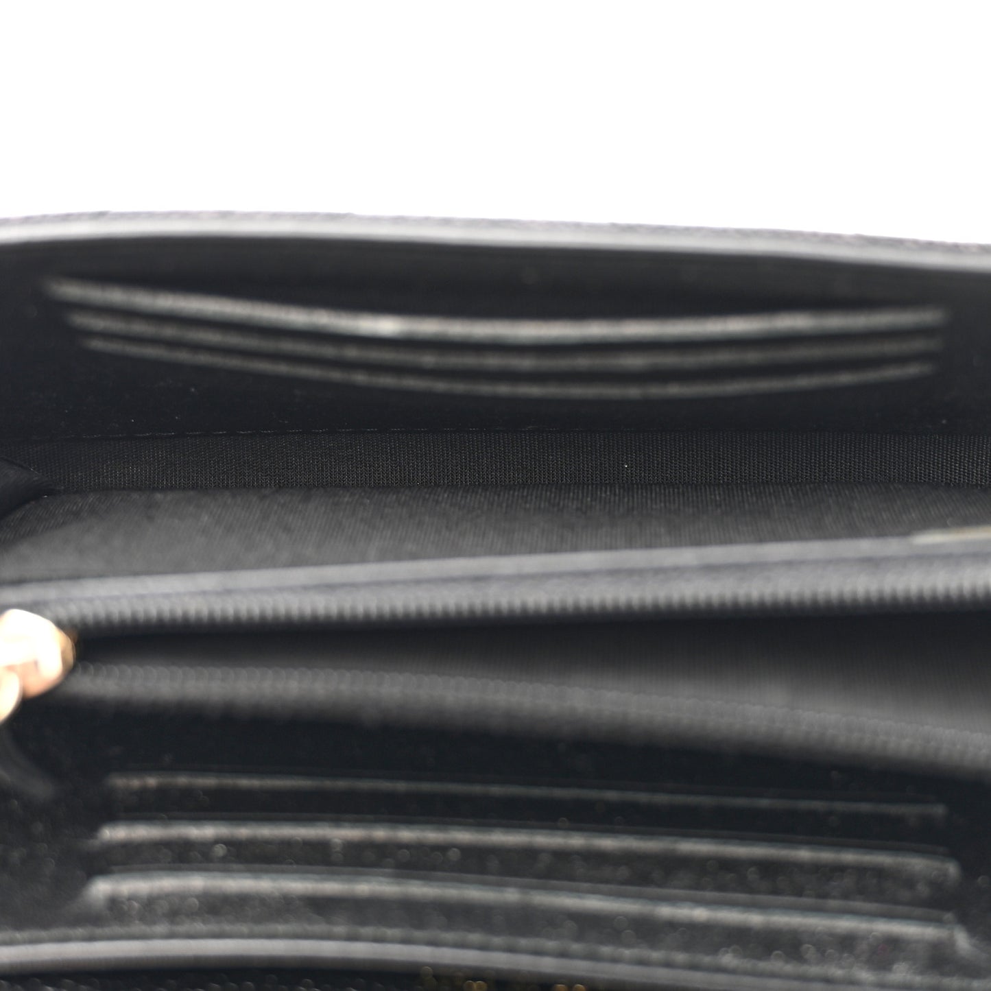Caviar Chevron Quilted Medium Boy Flap Wallet Black