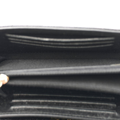 Chanel Caviar Chevron Quilted Medium Boy Flap Wallet Black 5 of 11