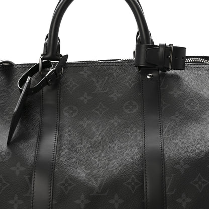 Louis Vuitton Monogram Eclipse Keepall Bandouliere 55 8 of 13