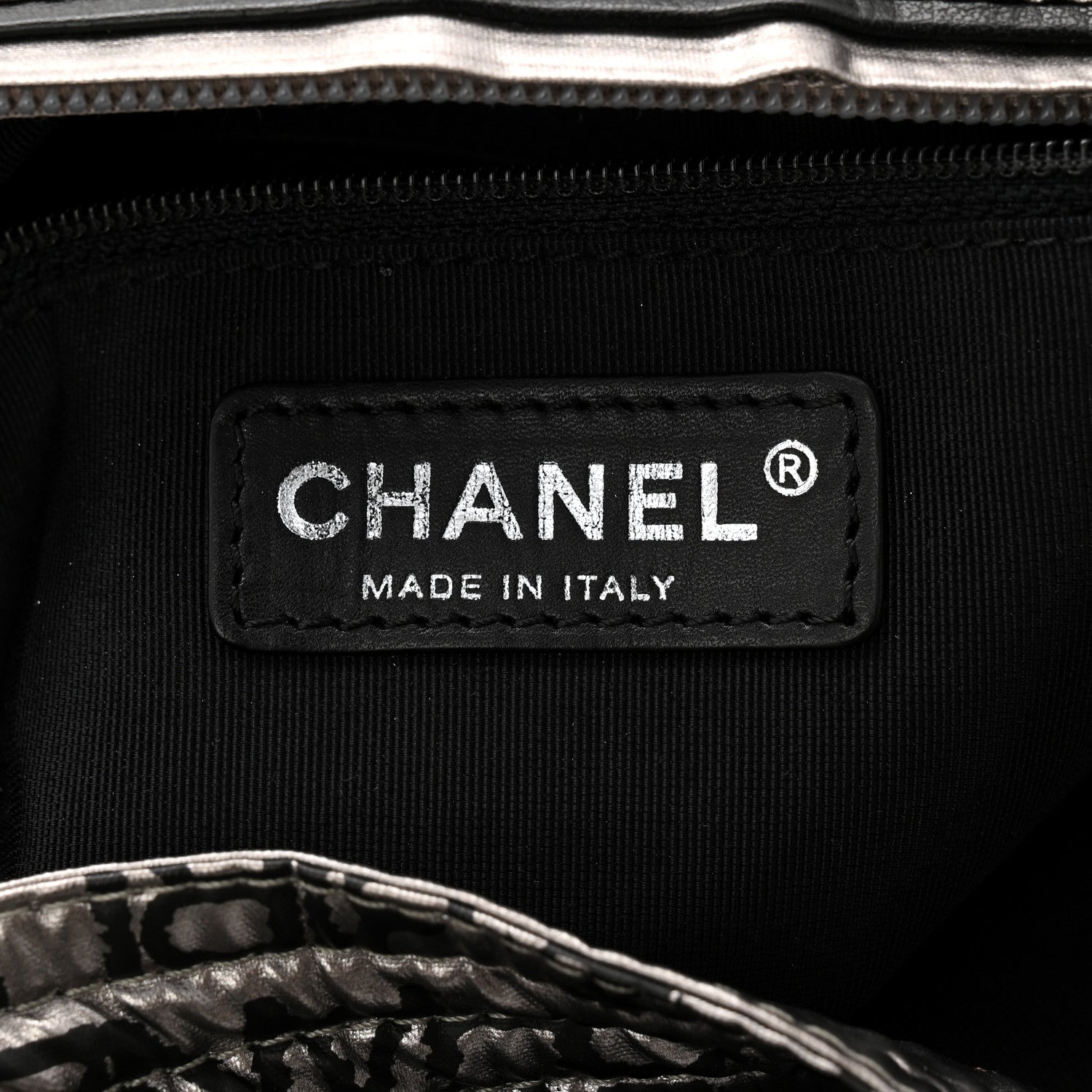 Chanel Metallic Coated Canvas Unlimited Ligne Shoulder Bag Silver 6 of 10