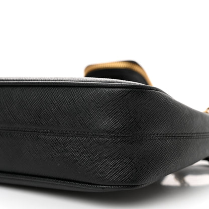 Prada Saffiano Lux Re-Edition 2005 Shoulder Bag Black 8 of 13