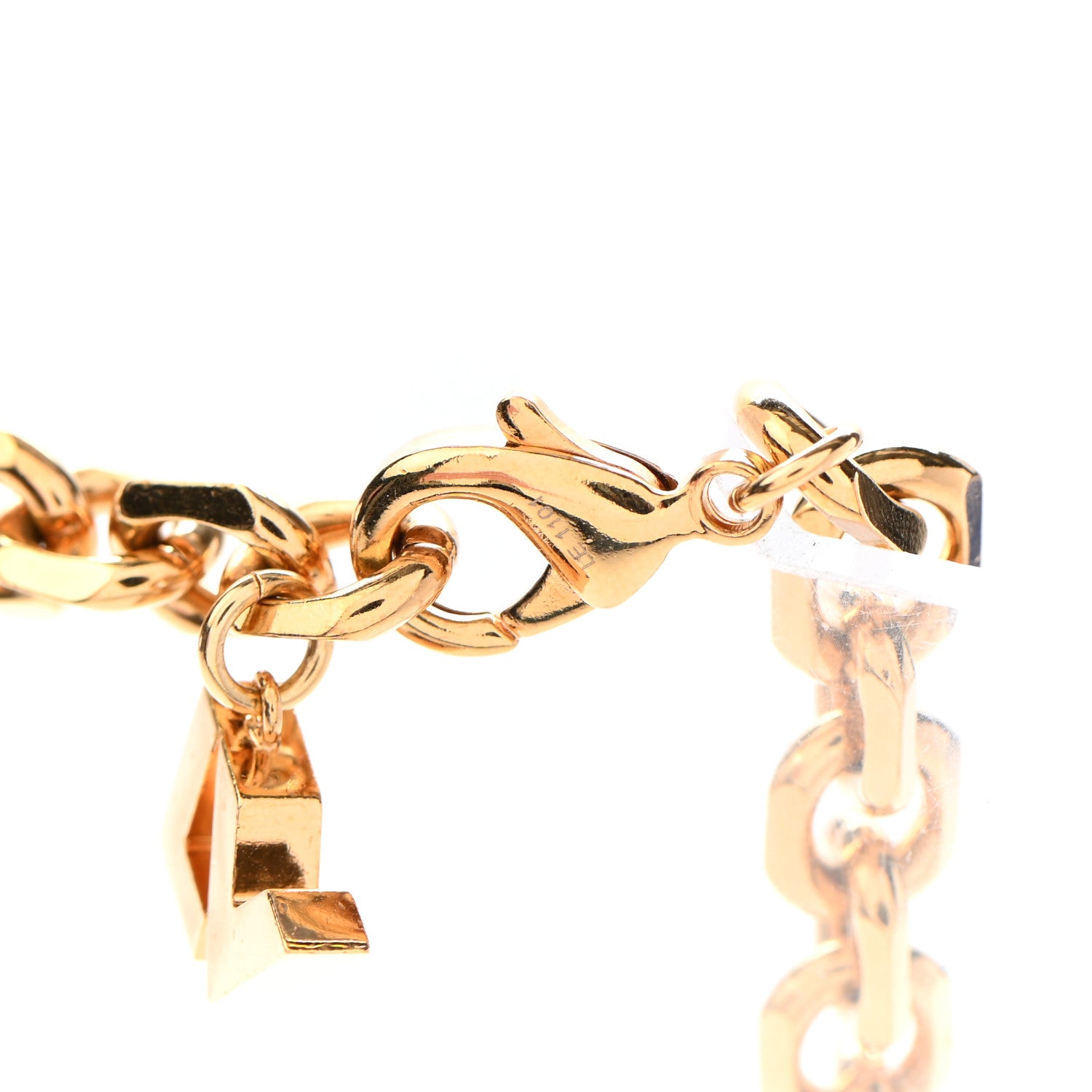 Louis Vuitton Monogram Hide and Seek Necklace Gold 4 of 6