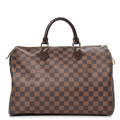 Louis Vuitton Damier Ebene Speedy 35 1 of 8