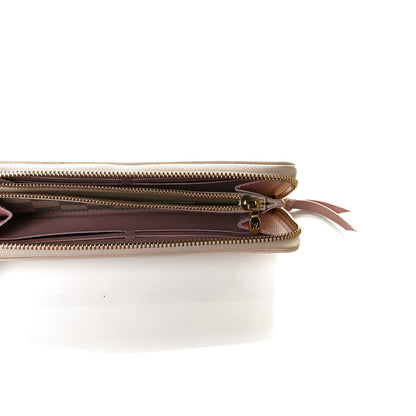 Louis Vuitton Damier Azur Clemence Wallet Rose Ballerine 7 of 10
