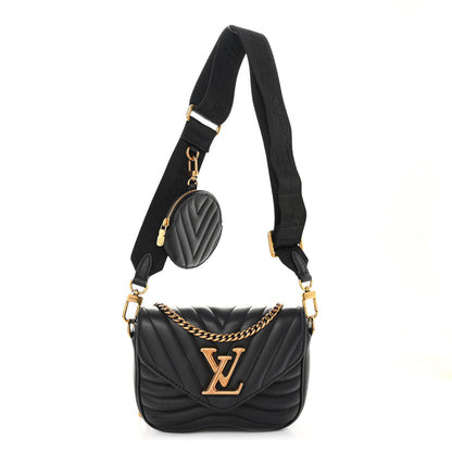 Louis Vuitton Calfskin New Wave Multi Pochette Black 1 of 10