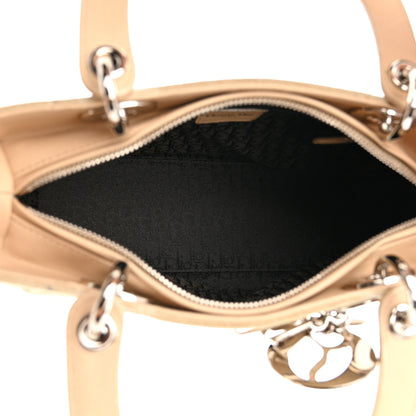 Christian Dior Suede Cannage Medium Lady Dior Beige 5 of 12