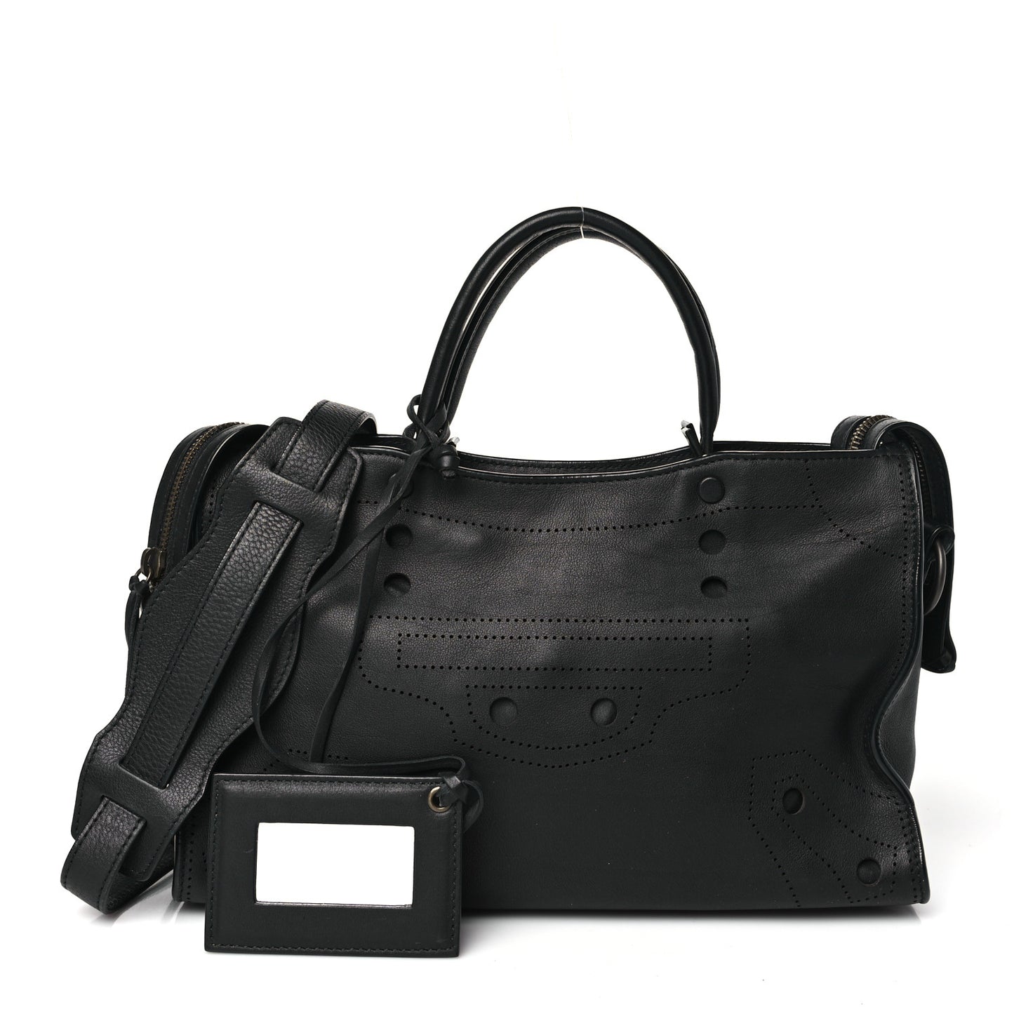 Veau Soyeux Perforated Blackout Hardware S City Black