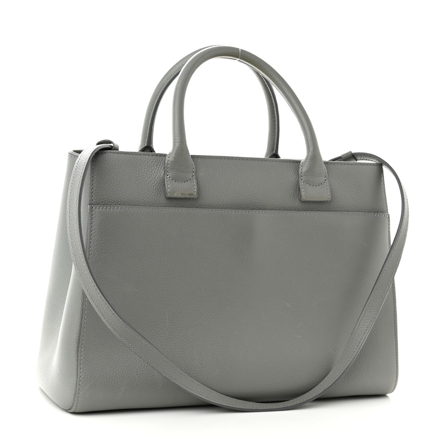 Chanel Grained Calfskin Small Neo Executive Shopper Tote Grey 3 of 14