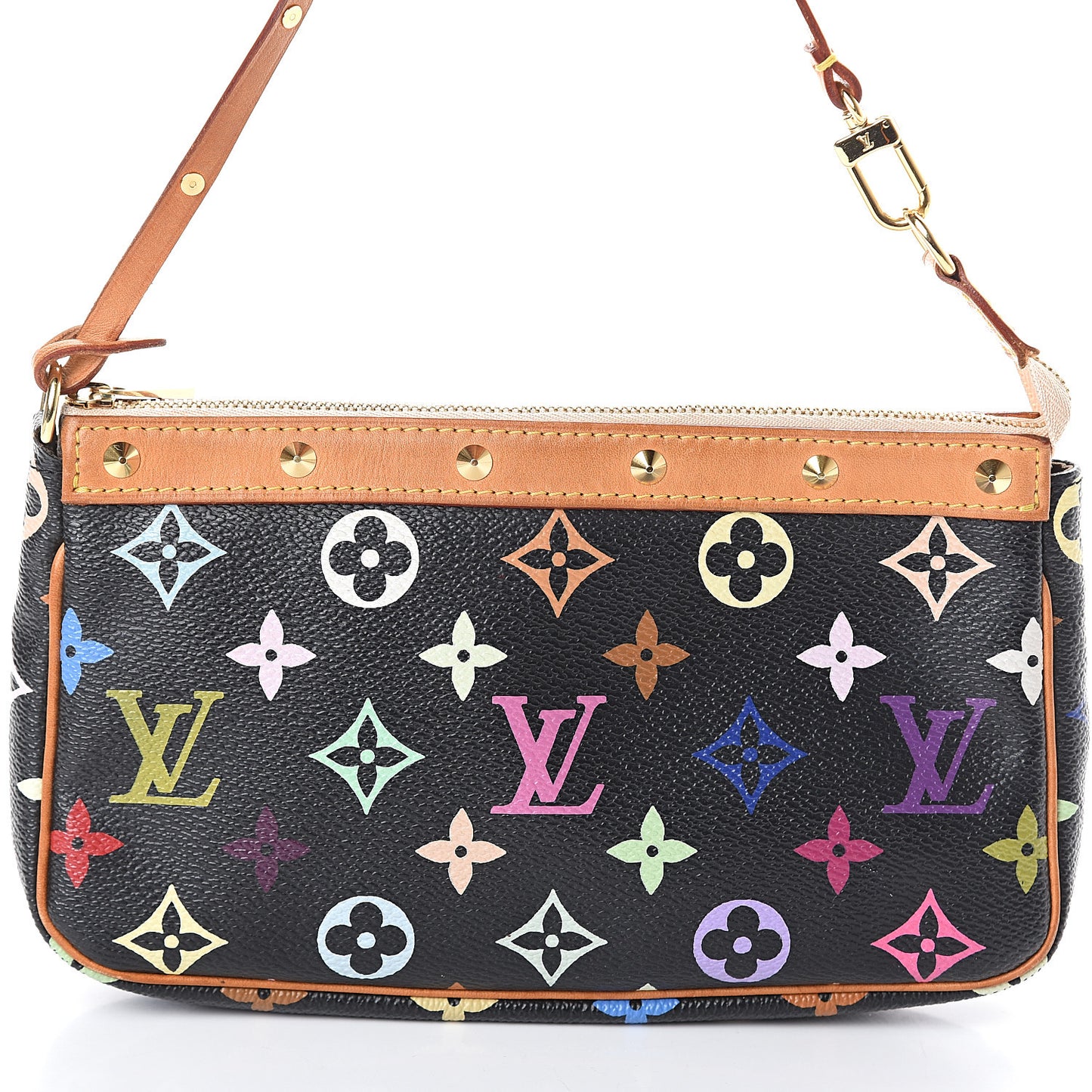 Monogram Multicolor Pochette Accessories Black