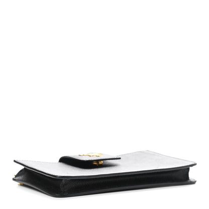Prada Saffiano Mini Chain Wallet Black 4 of 6