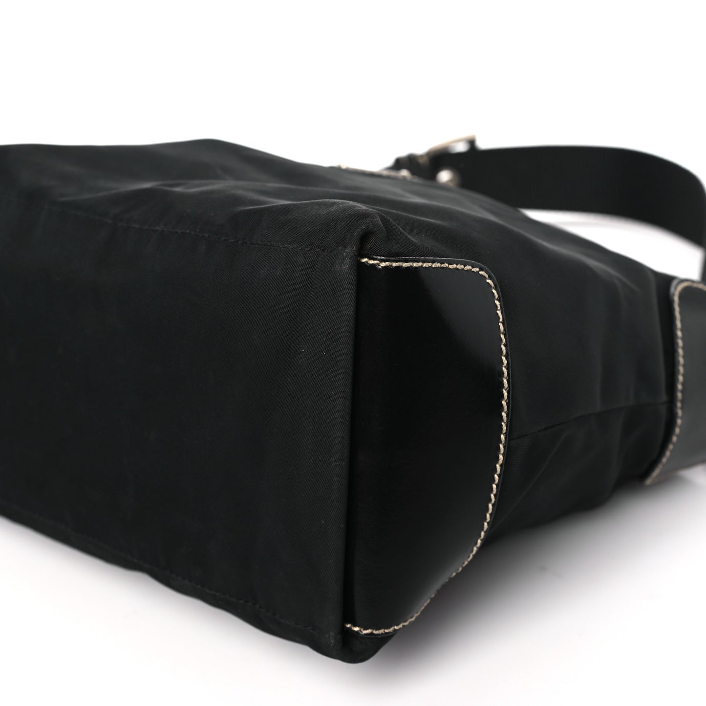 Tessuto Nylon Vitello Hobo Black