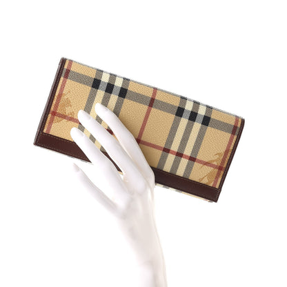 Burberry Haymarket Check Continental Wallet Brown 2 of 13