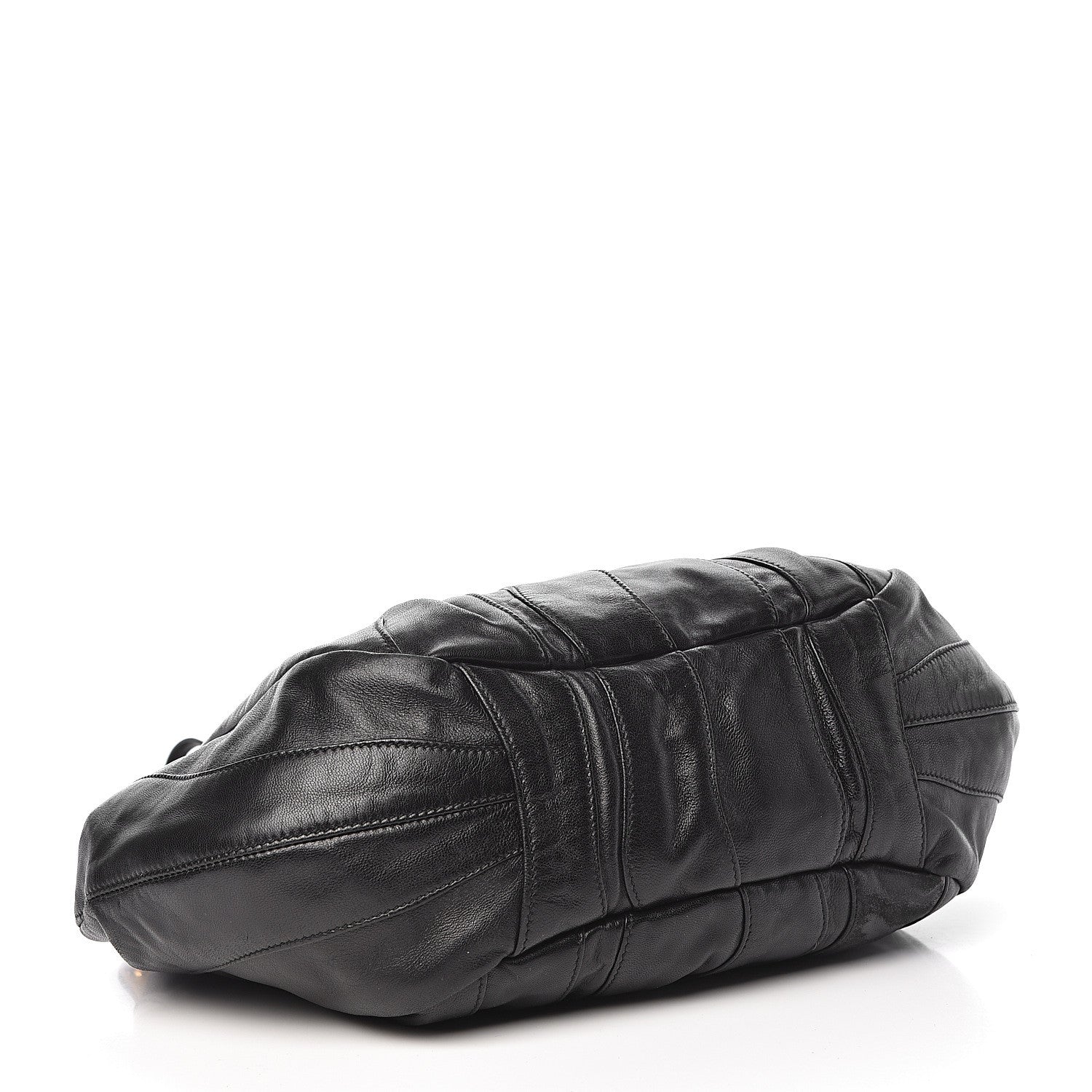 Prada Nappa Stripes Hobo Black 4 of 10