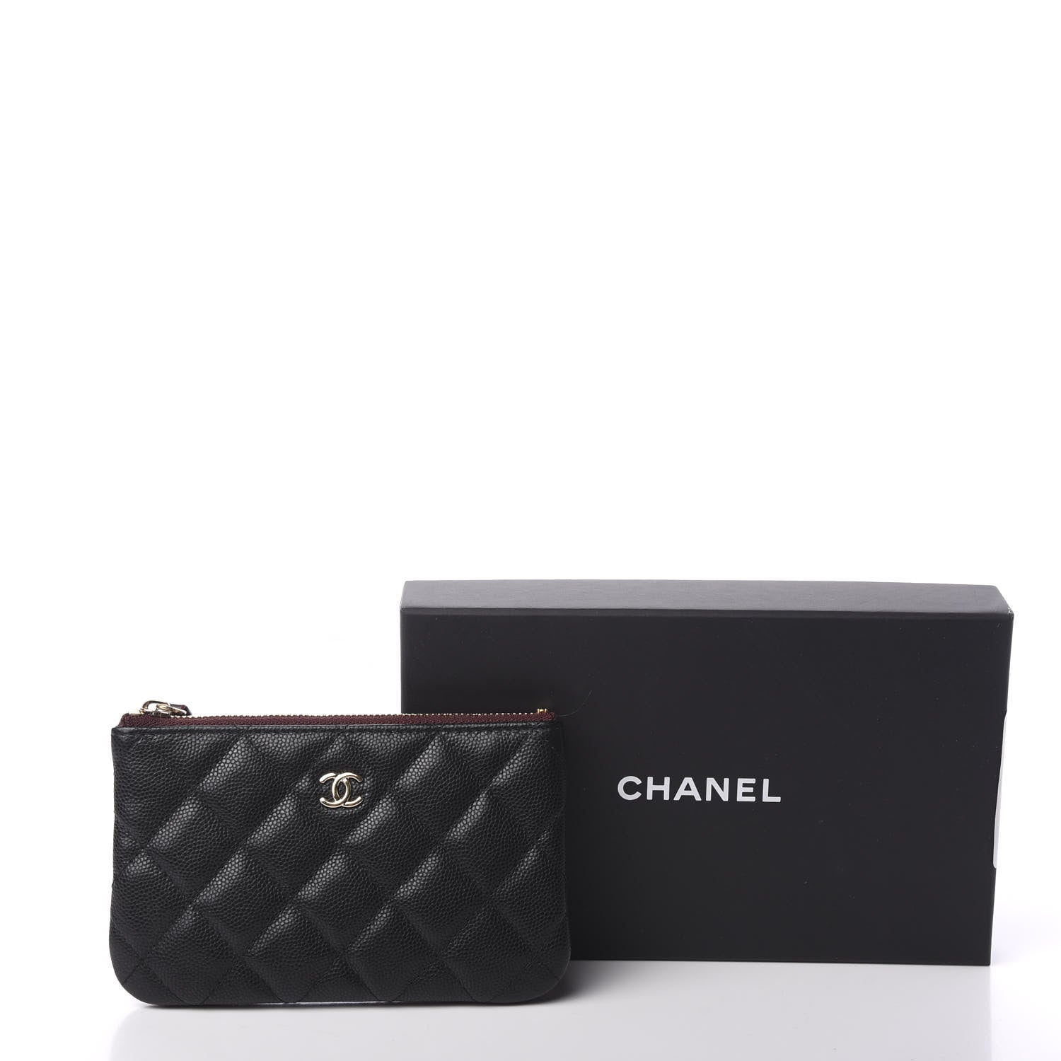 Chanel Caviar Quilted Small Cosmetic Case Black 7 of 7