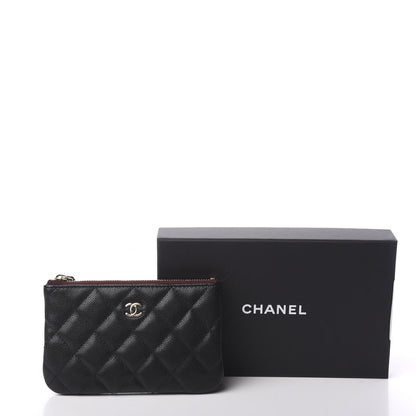 Chanel Caviar Quilted Small Cosmetic Case Black 7 of 7