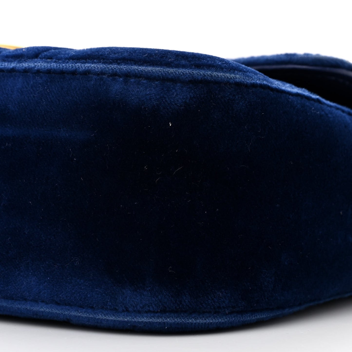 Velvet Matelasse Mini GG Marmont Shoulder Bag Cobalt Blue