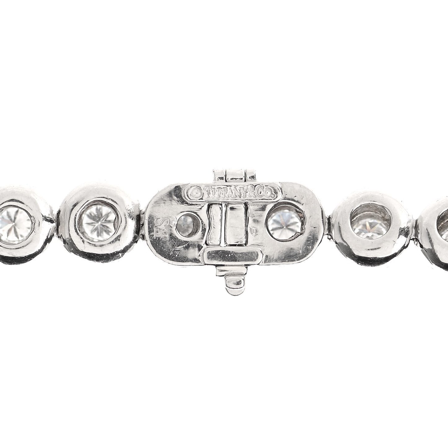 Platinum Diamond Elsa Peretti Bezel Set Tennis Necklace